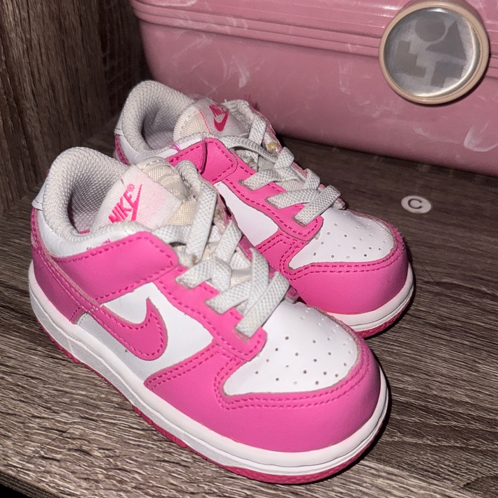 pink white 6c toddler dunks